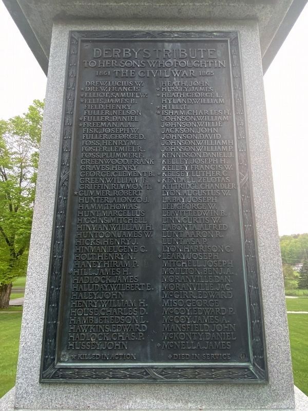 Derby Civil War Memorial image. Click for full size.