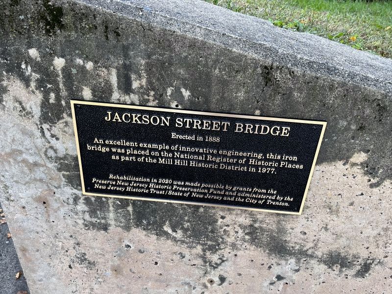 National Register of Historic Places plaque for the bridge image. Click for full size.