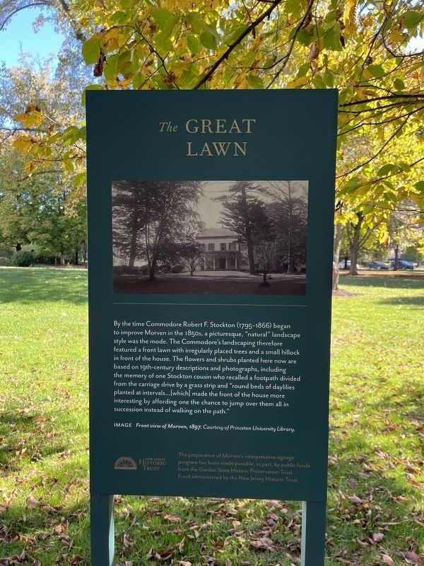 The Great Lawn side of the marker image. Click for full size.