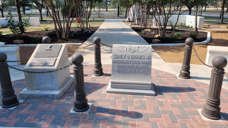 The Sidney J. Brooks Marker and a 2nd Plaque image. Click for full size.