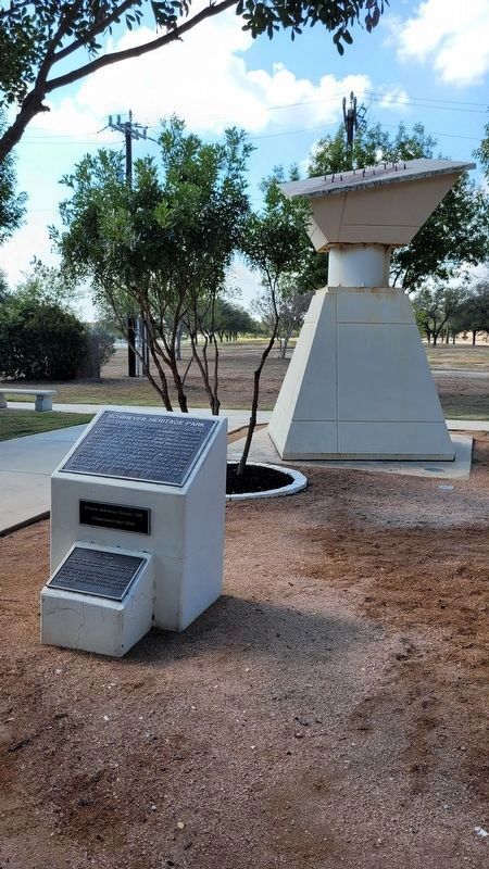 The view of the Schriever Heritage Park Marker. Click for full size. The view of the Schriever Heritage Park Marker image. Click for full size.