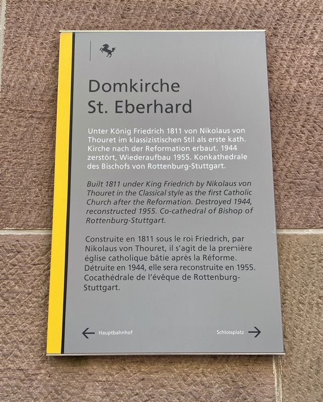 Domkirche St. Eberhard / St. Eberhard Cathedral Church Marker image. Click for full size.