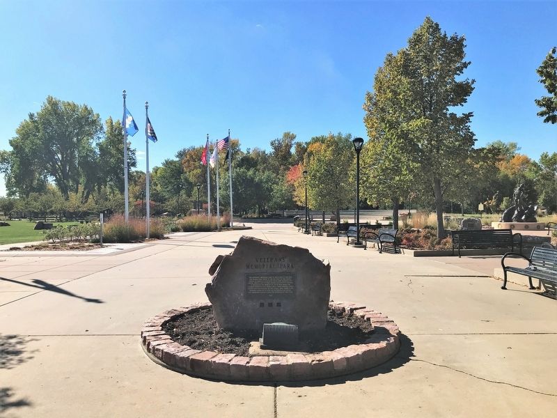 Veterans' Memorial Park Marker image. Click for full size.