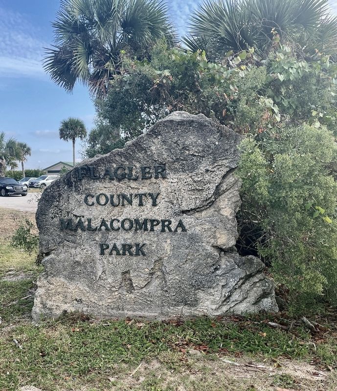 Flagler County Malacompra Park sign image. Click for full size.