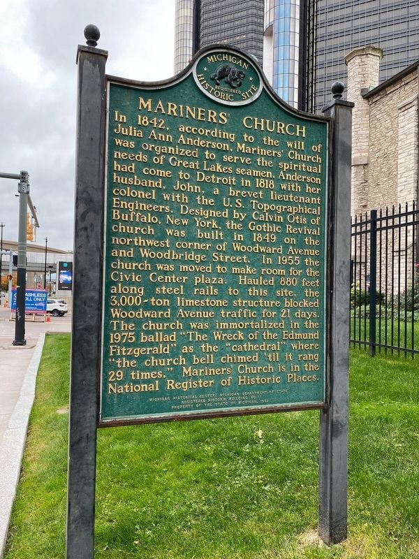 Mariners' Church Marker Side image. Click for full size.
