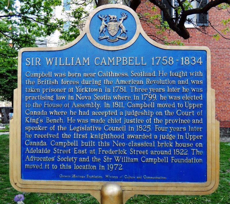 Sir William Campbell Marker (<i>east side</i>) image. Click for full size.