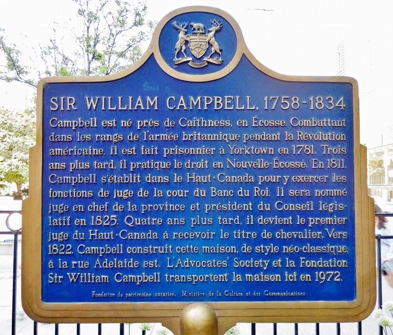 Sir William Campbell Marker (<i>west side</i>) image. Click for full size.