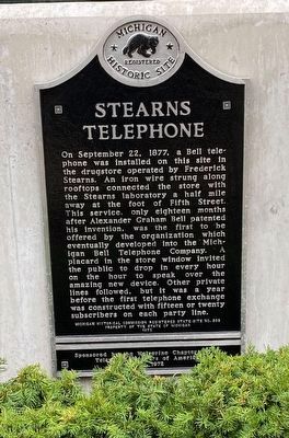 Stearns Telephone Marker image. Click for full size.
