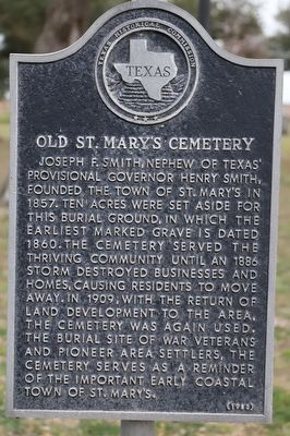 Old St. Mary's Cemetery Marker image. Click for full size.