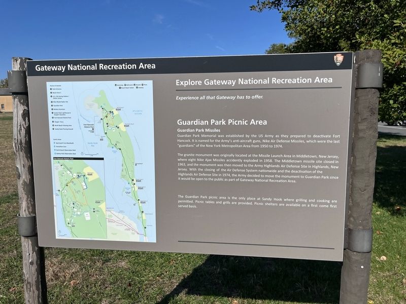 Guardian Park Picnic Area Marker. Click for full size. Guardian Park Picnic Area Marker image. Click for full size.