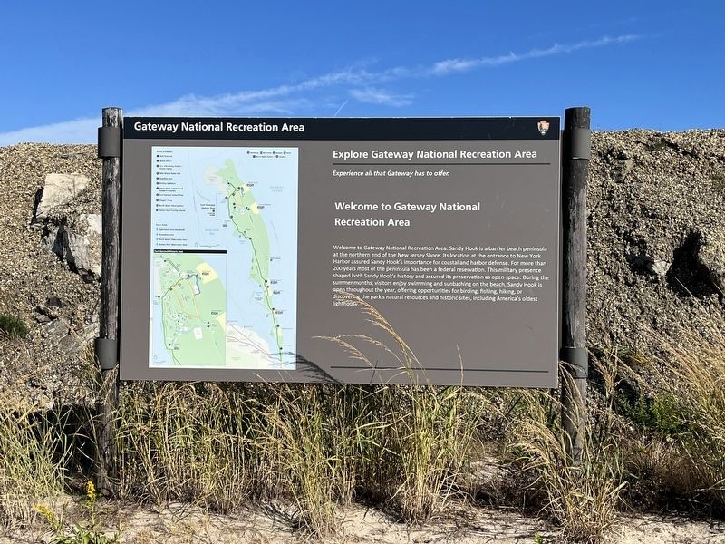 Welcome to Gateway National Recreation Area Marker image. Click for full size.