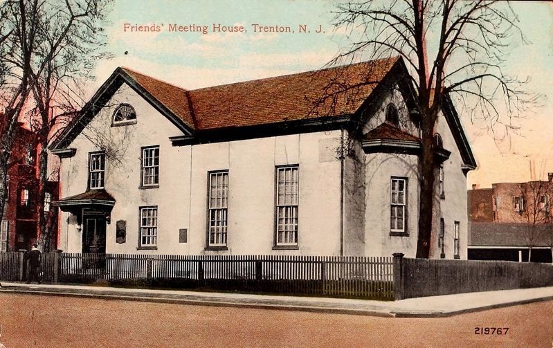 <i>Friends Meeting House, Trenton, N.J.</i> image. Click for full size.