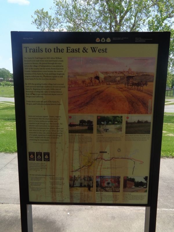 Trails to the East & West Marker image. Click for full size.