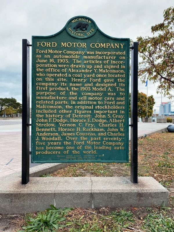 Ford Motor Company Marker image. Click for full size.