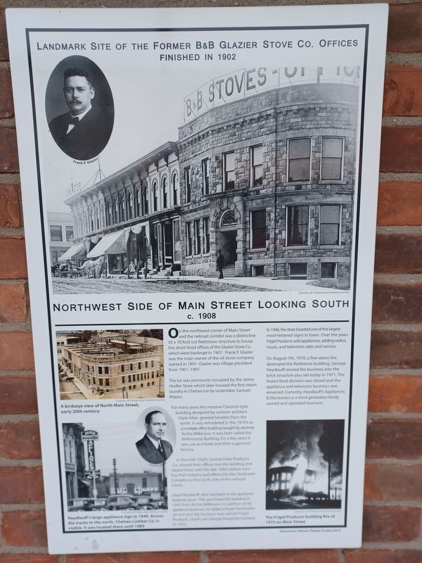 Landmark Site of the Former B&B Glazier Stove Co. Offices Marker image. Click for full size.