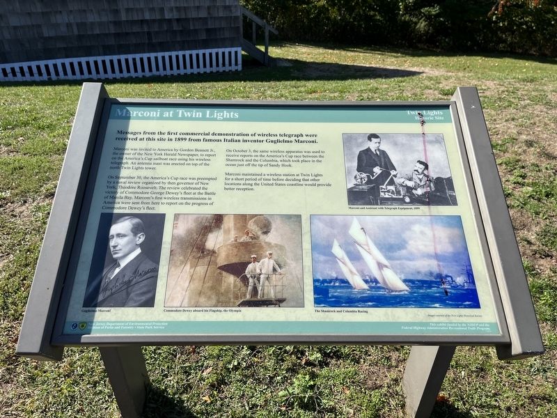 Marconi at Twin Lights Marker image. Click for full size.