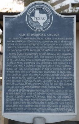 Old St. Patrick's Church Marker. Click for full size. Old St. Patrick's Church Marker image. Click for full size.