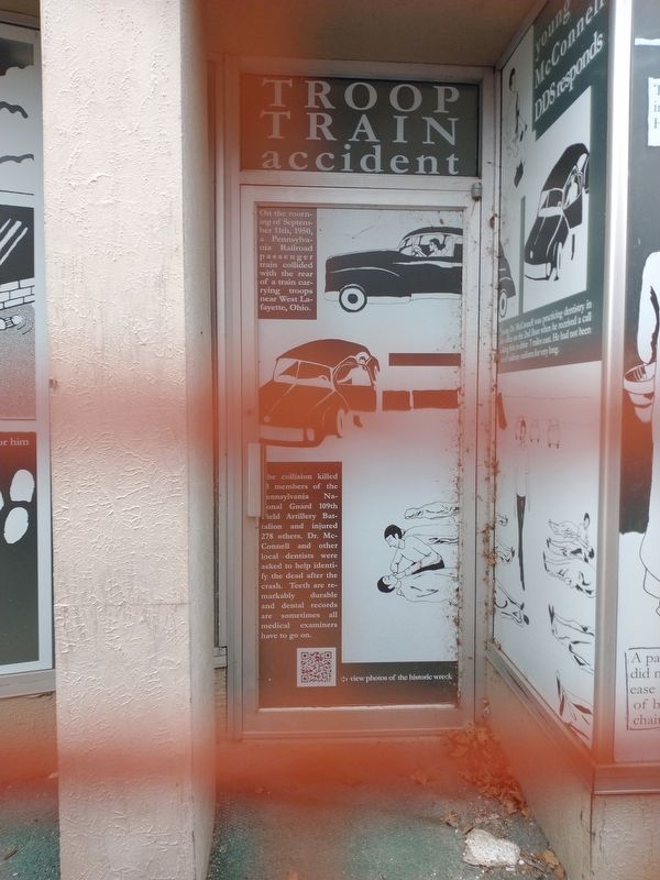 Troop Train Accident Marker image. Click for full size.