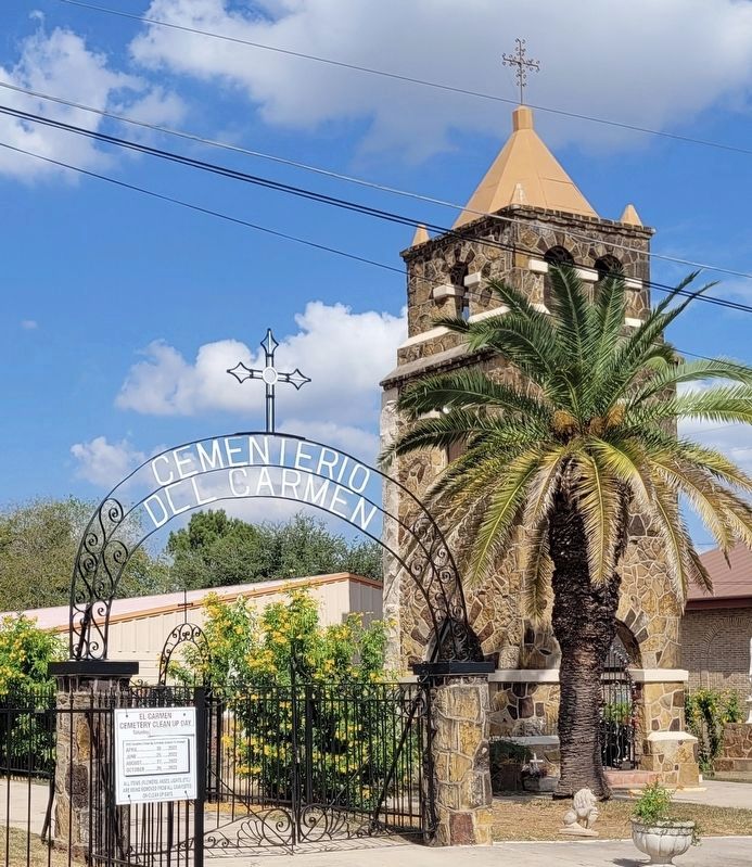 The El Carmen Church and Cemetery image. Click for full size.