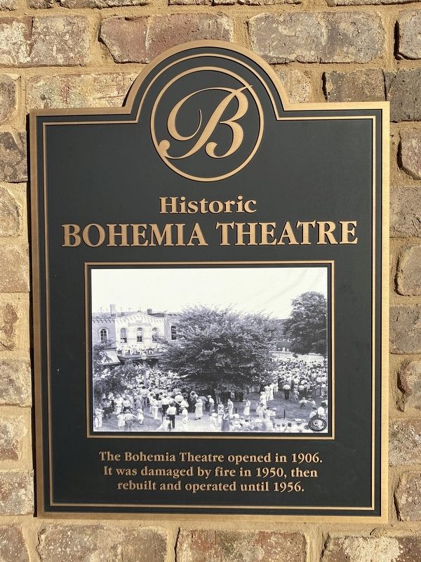 Historic Bohemia Theatre Marker image. Click for full size.