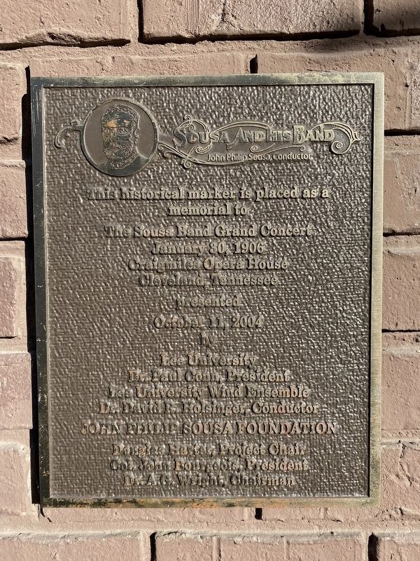 Memorial to The Sousa Band Grand Concert Marker image. Click for full size.