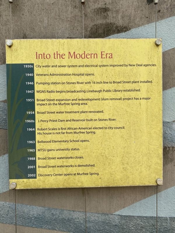 Into the Modern Era Marker image. Click for full size.