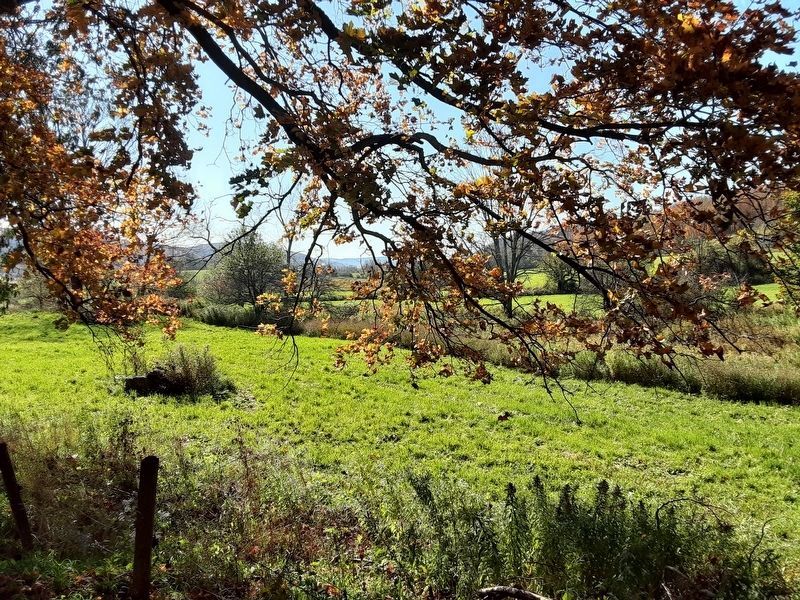 Looking south towards Cherry Valley Creek. The attackers came from this direction.. Click for full size. Looking south towards Cherry Valley Creek. The attackers came from this direction. image. Click for full size.