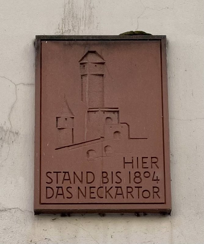 Das Neckartor / The Neckar Gate Marker image. Click for full size.