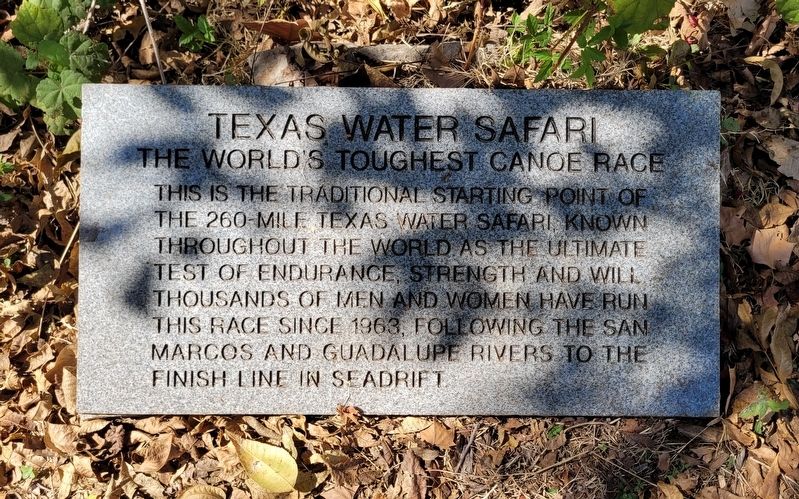 Texas Water Safari Marker image. Click for full size.