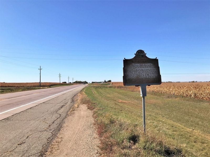 Lake County / Moody County Marker, from the east image. Click for full size.
