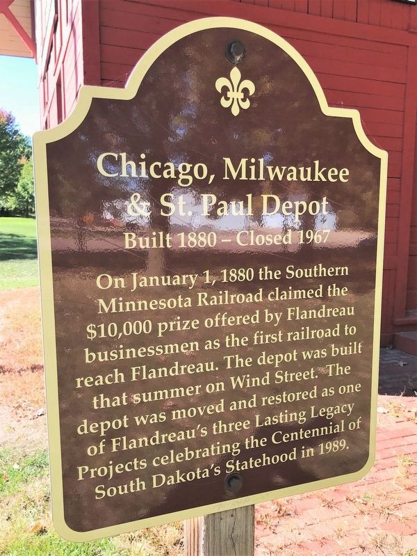 Chicago, Milwaukee & St. Paul Depot Marker image. Click for full size.