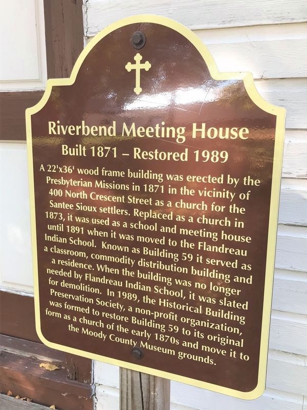 Riverbend Meeting House Marker image. Click for full size.