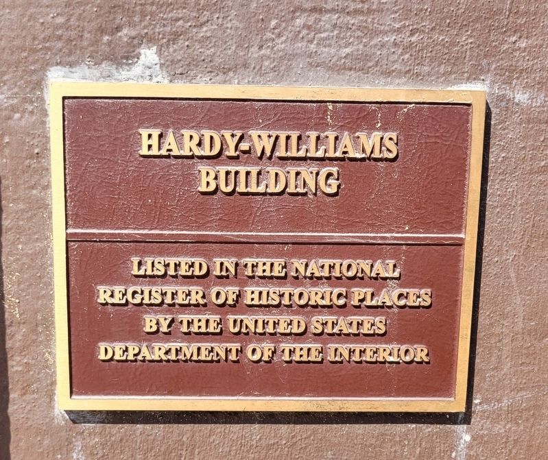 Hardy Williams Building Marker image. Click for full size.