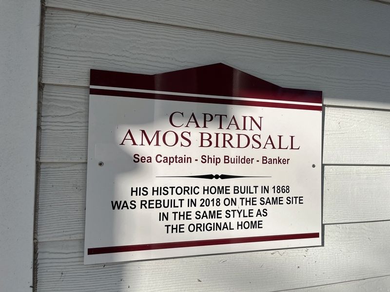 Captain Amos Birdsall Marker image. Click for full size.