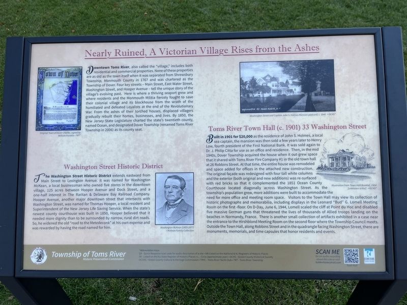 Nearly Ruined, A Victorian Village Rises from the Ashes Marker image. Click for full size.