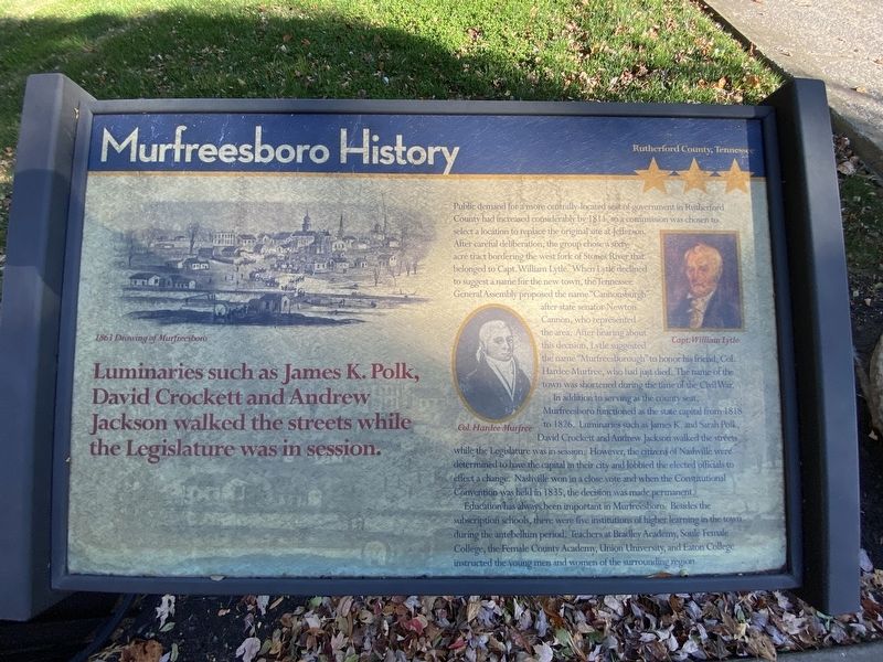 Murfreesboro History Marker image. Click for full size.
