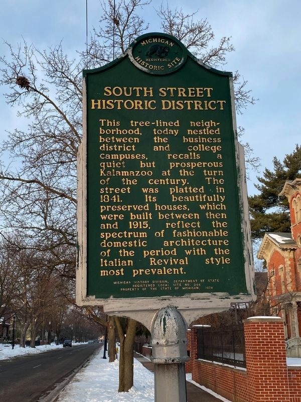 South Street Historic District Marker image. Click for full size.