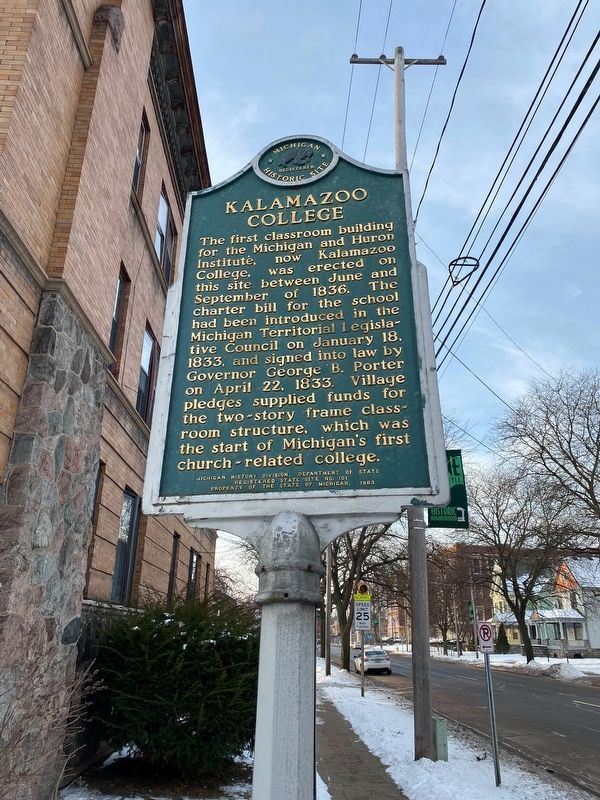 Kalamazoo College Marker image. Click for full size.
