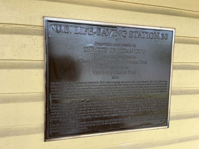 U.S. Life-Saving Station 30 Marker image. Click for full size.