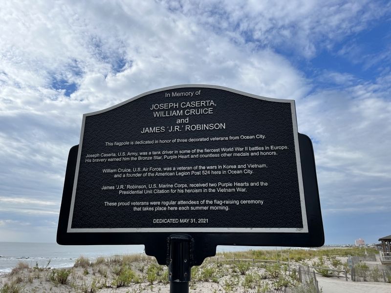 In Memory of Joseph Caserta, William Cruice and James 'J.R.' Robinson Marker image. Click for full size.