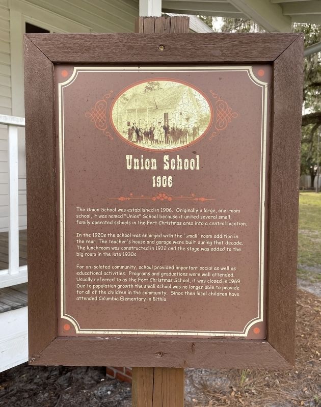 Union School, 1906 Marker image. Click for full size.