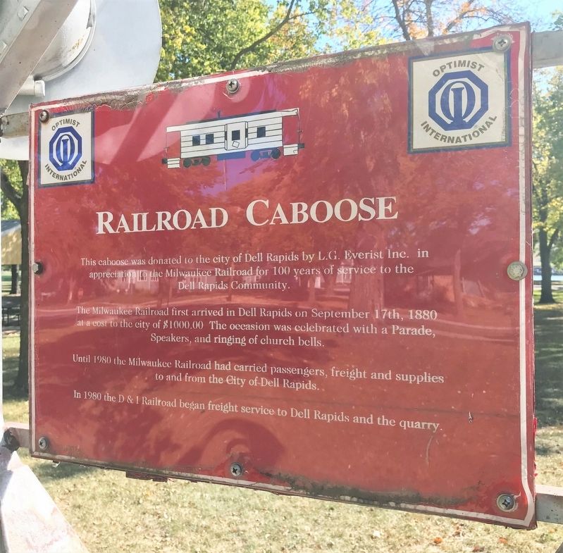 Railroad Caboose Marker image. Click for full size.