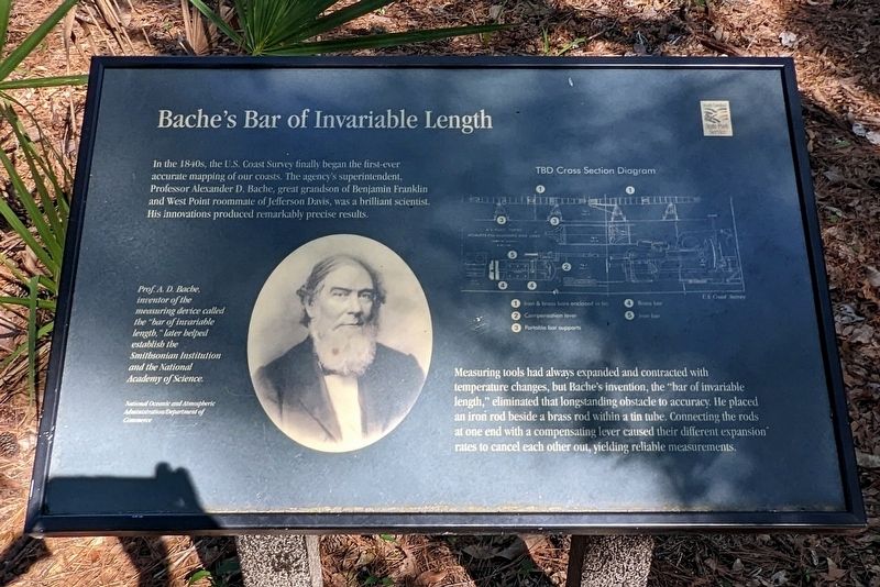 Bache's Bar of Invariable Length Marker image. Click for full size.
