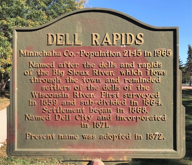 Dell Rapids Marker image. Click for full size.