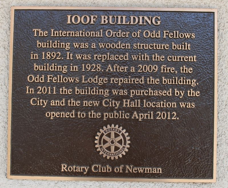 IOOF Building Marker image. Click for full size.