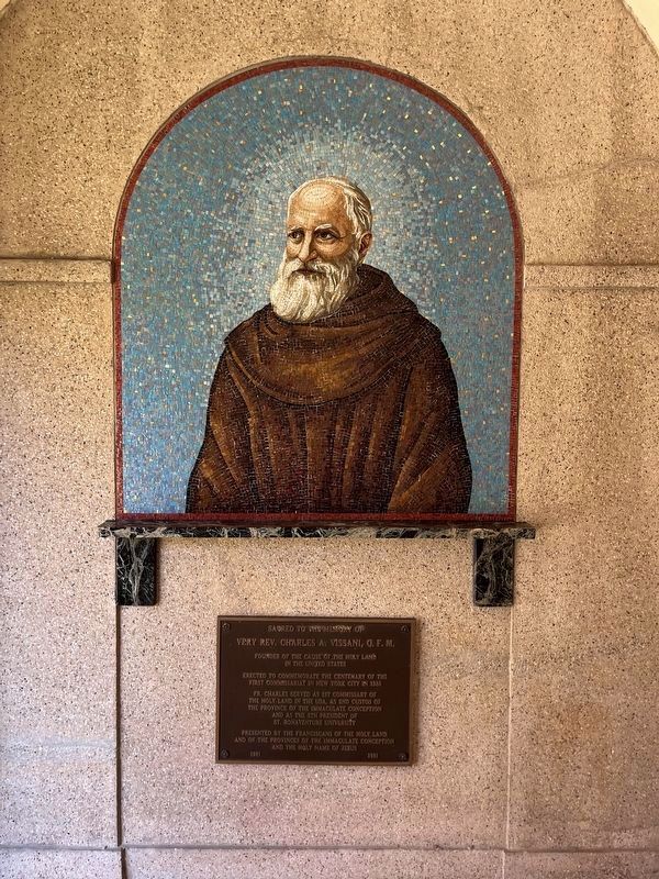 Mosaic and Marker for Very Rev. Charles A. Vissani, O.F.M. image. Click for full size.