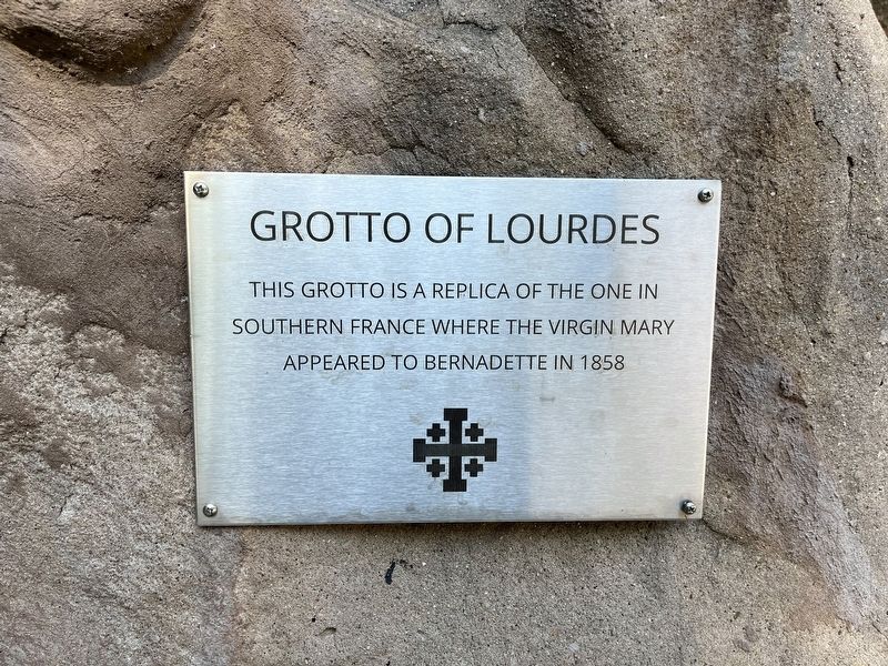 Grotto of Lourdes Marker image. Click for full size.