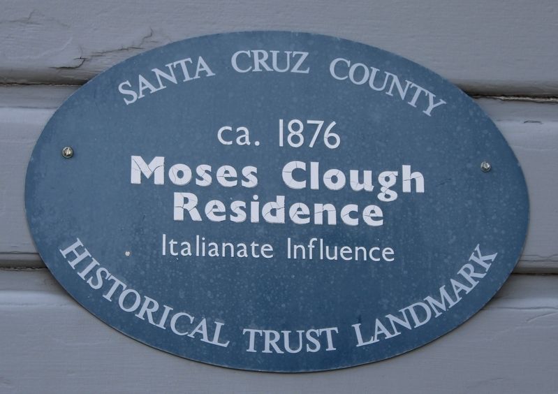 Moses Clough Residence Marker. Click for full size. Moses Clough Residence Marker image. Click for full size.
