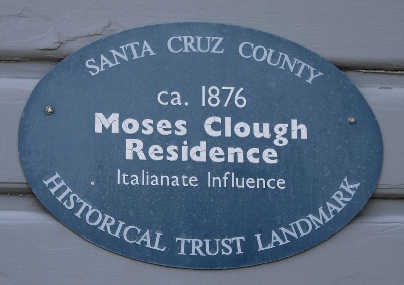 Moses Clough Residence Marker image. Click for full size.