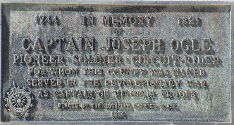 Captain Joseph Ogle Marker image. Click for full size.